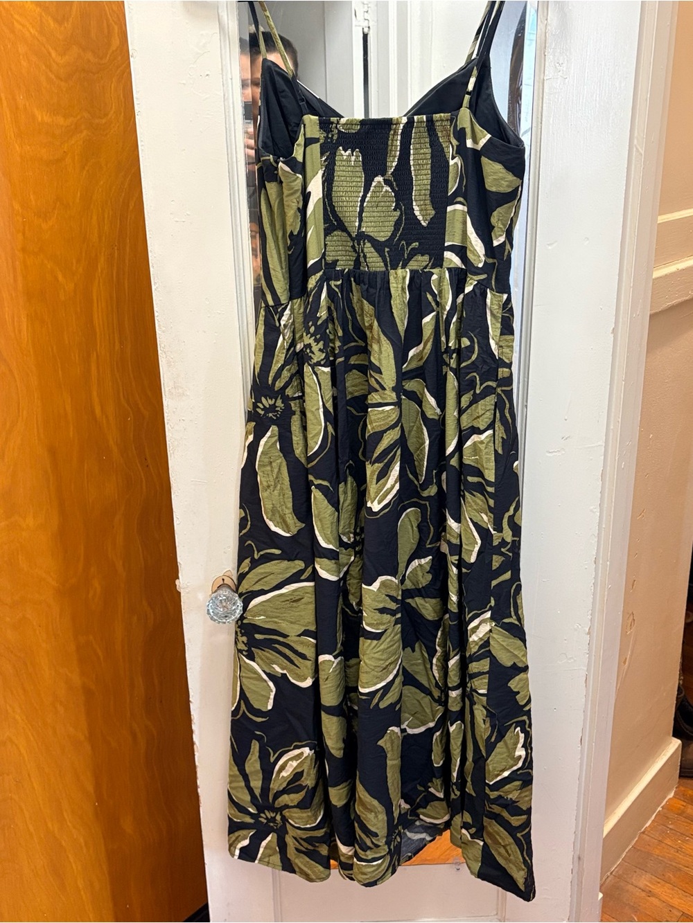 GAP Olive & Black Floral Slip Maxi Dress - Picture 7 of 7